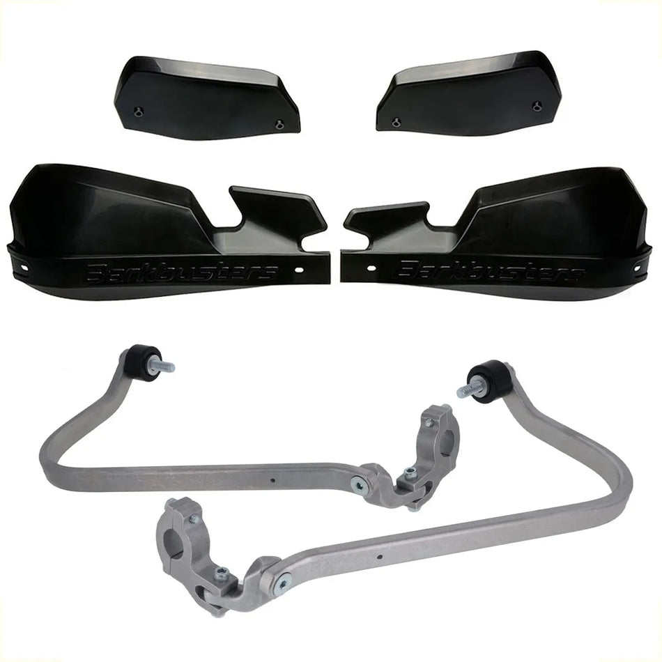 CUBRE PUÑOS ALUMINIO BMW F 800 GS 24-25 - NEGRO/NEGRO [INCLUYE PLASTICOS VPS] - BARKBUSTERS