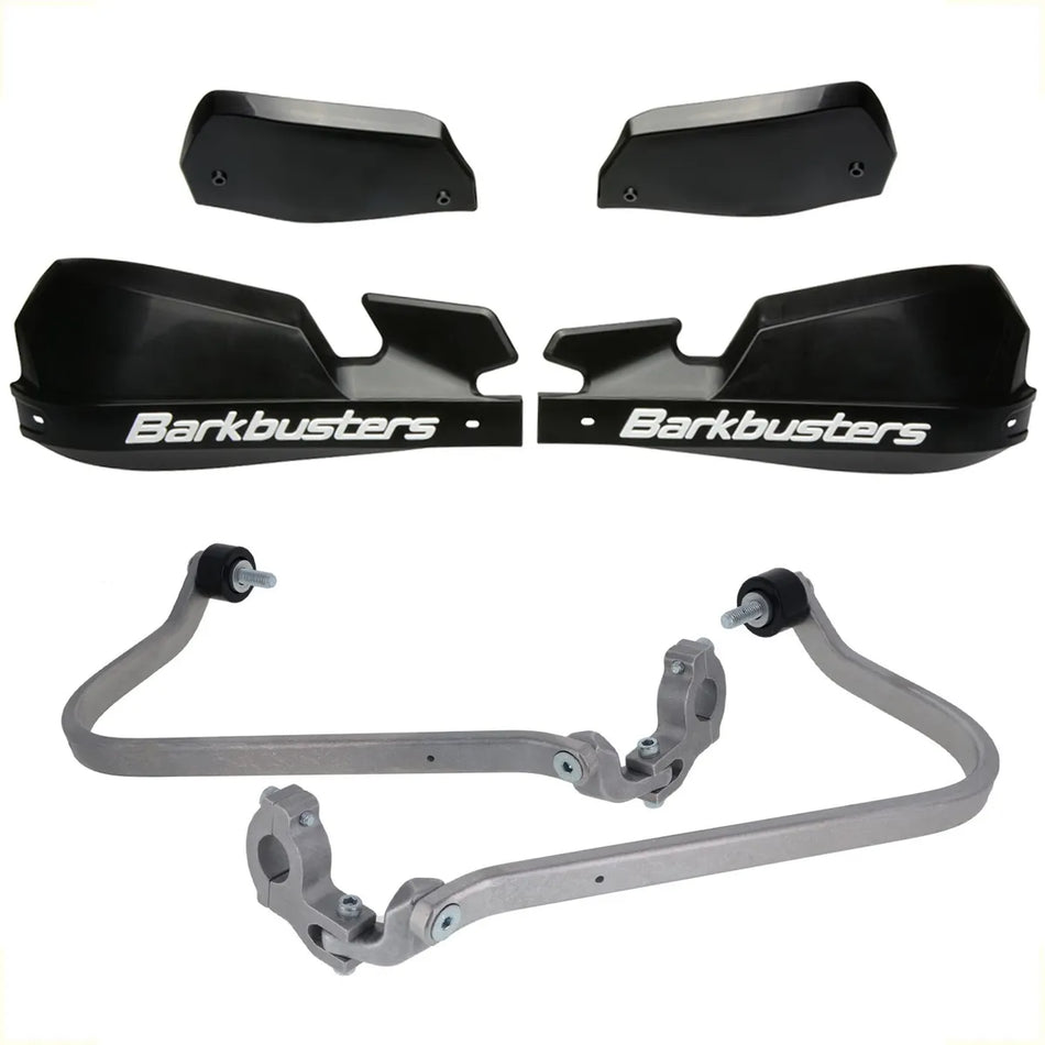 CUBRE PUÑOS ALUMINIO BMW F 800 GS 24-25 - NEGRO/BLANCO [INCLUYE PLASTICOS VPS] - BARKBUSTERS