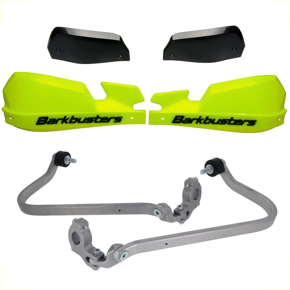CUBRE PUÑOS ALUMINIO BMW F 800 GS 24-25 - AMARILLO FLUO/NEGRO [INCLUYE PLASTICOS VPS] - BARKBUSTERS