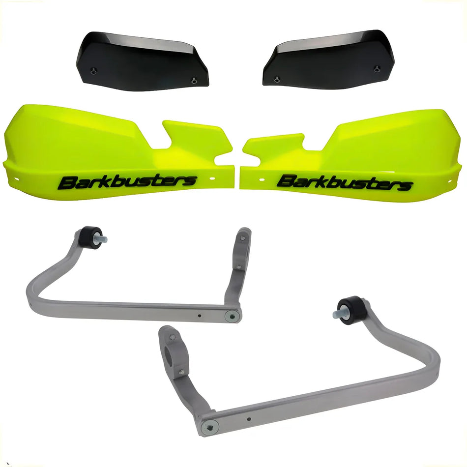 CUBRE PUÑOS ALUMINIO SUZUKI V-STROM 1050 DE - AMARILLO FLUO/NEGRO [INCLUYE PLASTICOS VPS] - BARKBUSTERS