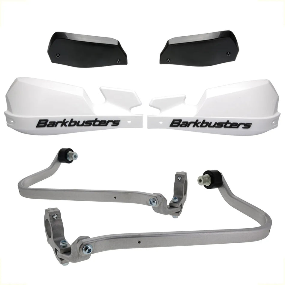 CUBRE PUÑOS ALUMINIO HONDA CRF AFRICA TWIN 1100 [TODAS LAS VERSIONES] - BLANCO/NEGRO [INCLUYE PLASTICOS VPS] - BARKBUSTERS