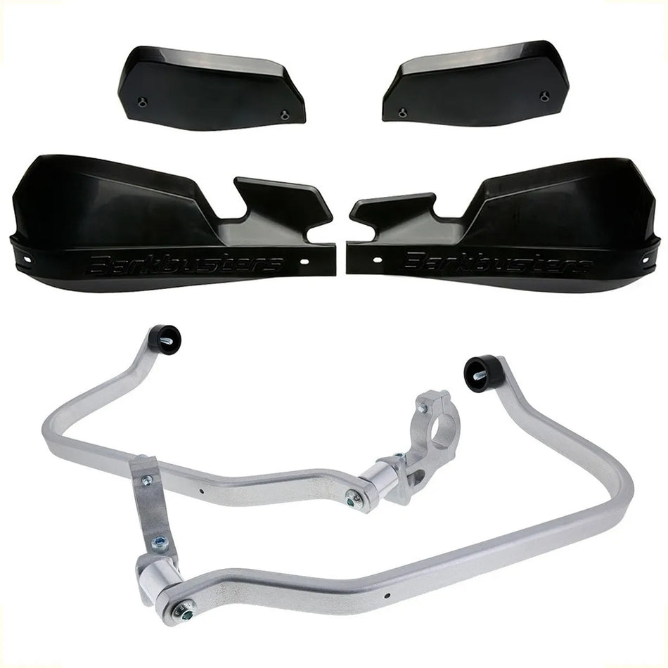 CUBRE PUÑOS ALUMINIO TRIUMPH SCRAMBLER 1200 XC - NEGRO/NEGRO [INCLUYE PLASTICOS VPS] - BARKBUSTERS