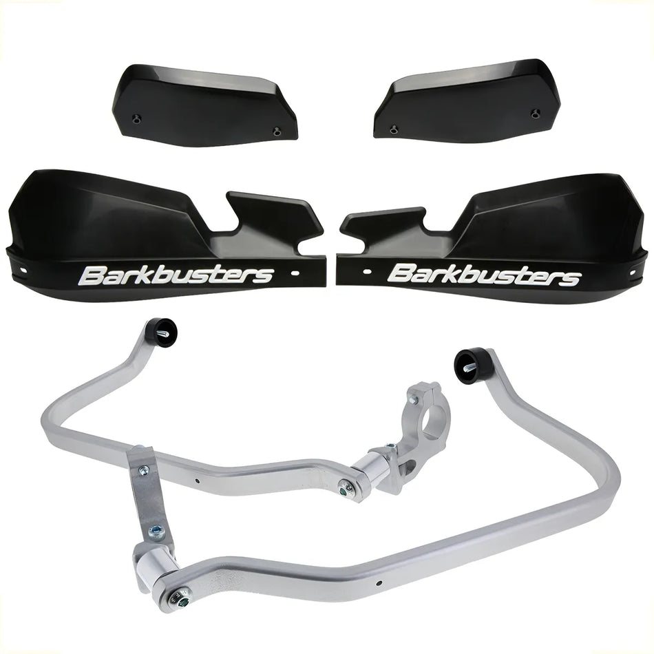 CUBRE PUÑOS ALUMINIO TRIUMPH SCRAMBLER 1200 XC - NEGRO/BLANCO [INCLUYE PLASTICOS VPS] - BARKBUSTERS