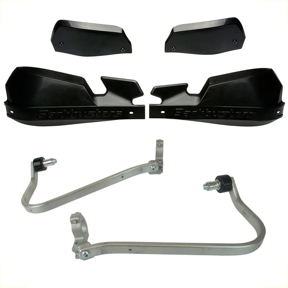 CUBRE PUÑOS ALUMINIO SUZUKI DL V-STROM 1000 XT 18-19 - NEGRO/NEGRO [INCLUYE PLASTICOS VPS] - BARKBUSTERS