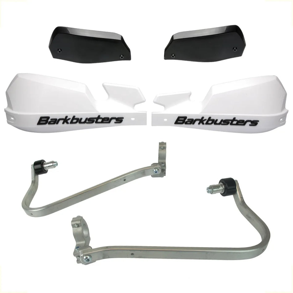 CUBRE PUÑOS ALUMINIO SUZUKI DL V-STROM 1000 XT 18-19 - BLANCO/NEGRO [INCLUYE PLASTICOS VPS] - BARKBUSTERS