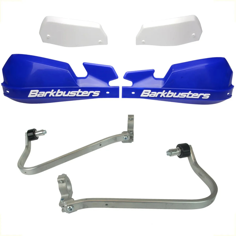 CUBRE PUÑOS ALUMINIO SUZUKI DL V-STROM 1000 XT 18-19 - AZUL/BLANCO [INCLUYE PLASTICOS VPS] - BARKBUSTERS