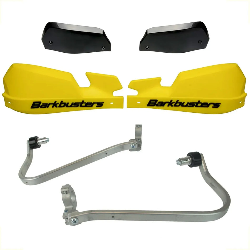 CUBRE PUÑOS ALUMINIO SUZUKI DL V-STROM 1000 XT 18-19 - AMARILLO/NEGRO [INCLUYE PLASTICOS VPS] - BARKBUSTERS