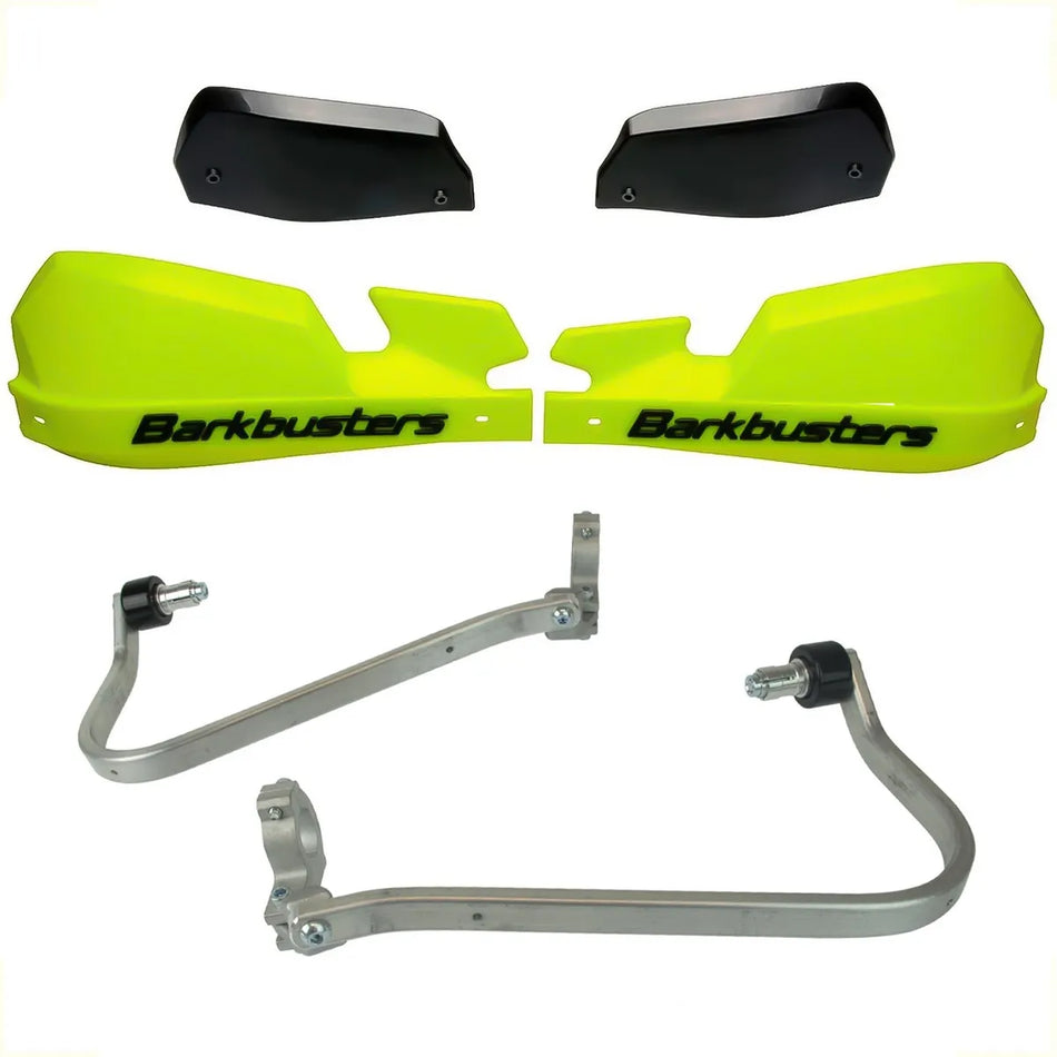 CUBRE PUÑOS ALUMINIO SUZUKI DL V-STROM 1000 XT 18-19 - AMARILLO FLUO/NEGRO [INCLUYE PLASTICOS VPS] - BARKBUSTERS