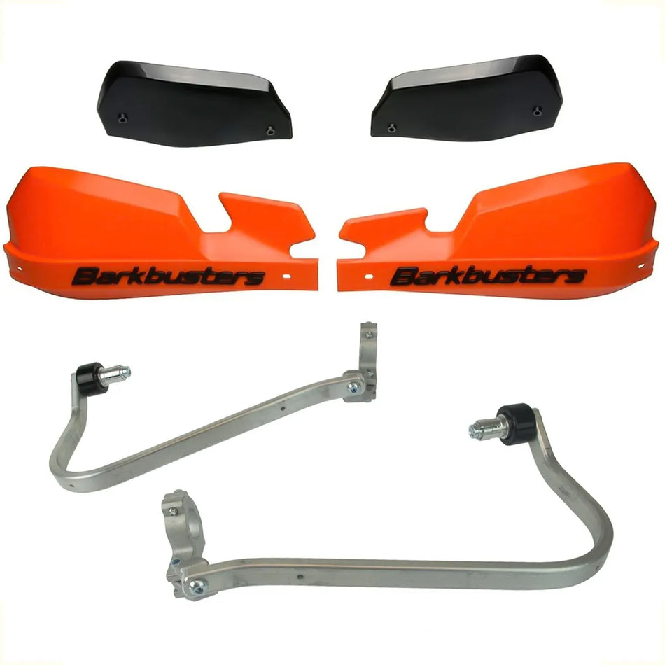 CUBRE PUÑOS ALUMINIO SUZUKI DL V-STROM 1000 XT 18-19 - NARANJA/NEGRO [INCLUYE PLASTICOS VPS] - BARKBUSTERS