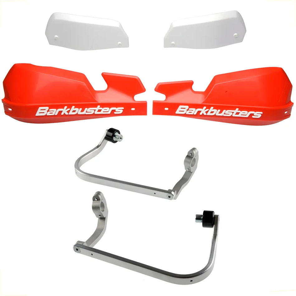 CUBRE PUÑOS ALUMINIO HONDA CRF 1000L AFRICA TWIN 16-25 - 1000L AFRICA TWIN ADVENTURE SPORTS 18-25 - XADV 750 17-20 - ROJO/BLANCO [INCLUYE PLASTICOS VPS] - BARKBUSTERS