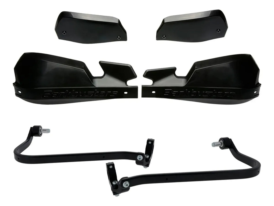CUBRE PUÑOS ALUMINIO DUCATI DESERT X 22-26 - DESERT X RALLY 22-26 - NEGRO/NEGRO [INCLUYE PLASTICOS VPS] - BARKBUSTERS