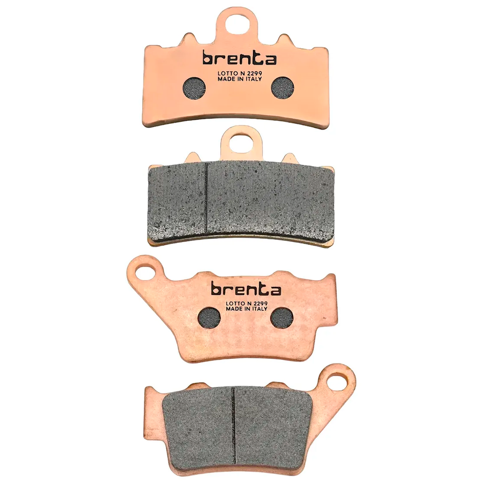 KIT BALATAS FRENO DELANTERO Y TRASERO - SINTERIZADAS - BRENTA 4154/FA606/07GR18 |  4088/FA208/FA213/07BB02 - ITALIA
