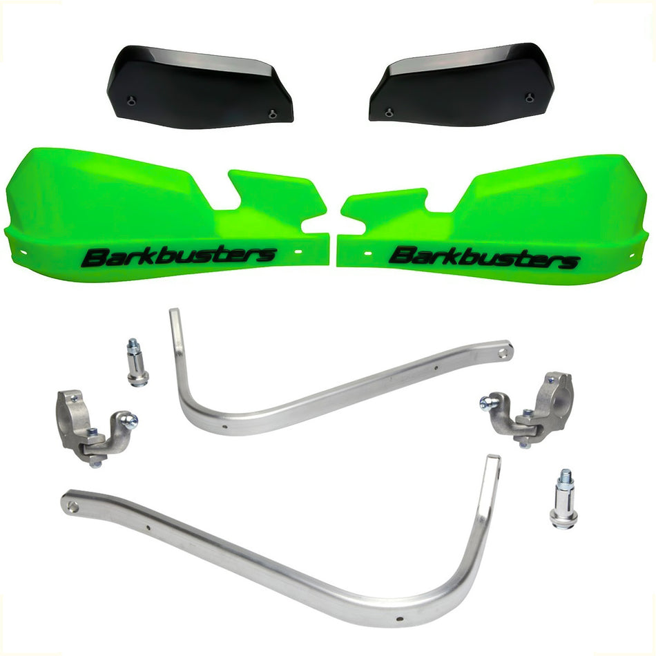 CUBRE PUÑOS ALUMINIO KTM 790/890/1090/1190  ADVENTURE - 1290 SUPER ADVENTURE 15-20 - VERDE/NEGRO (INCLUYE PLASTICOS VPS) - BARKBUSTERS