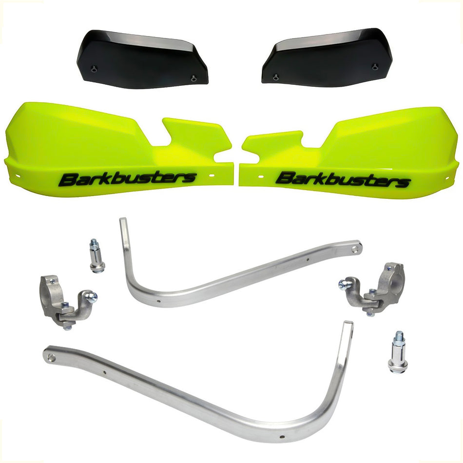 CUBRE PUÑOS ALUMINIO KTM 790/890/1090/1190  ADVENTURE - 1290 SUPER ADVENTURE 15-20 - AMARILLO FLUO/NEGRO (INCLUYE PLASTICOS VPS) - BARKBUSTERS