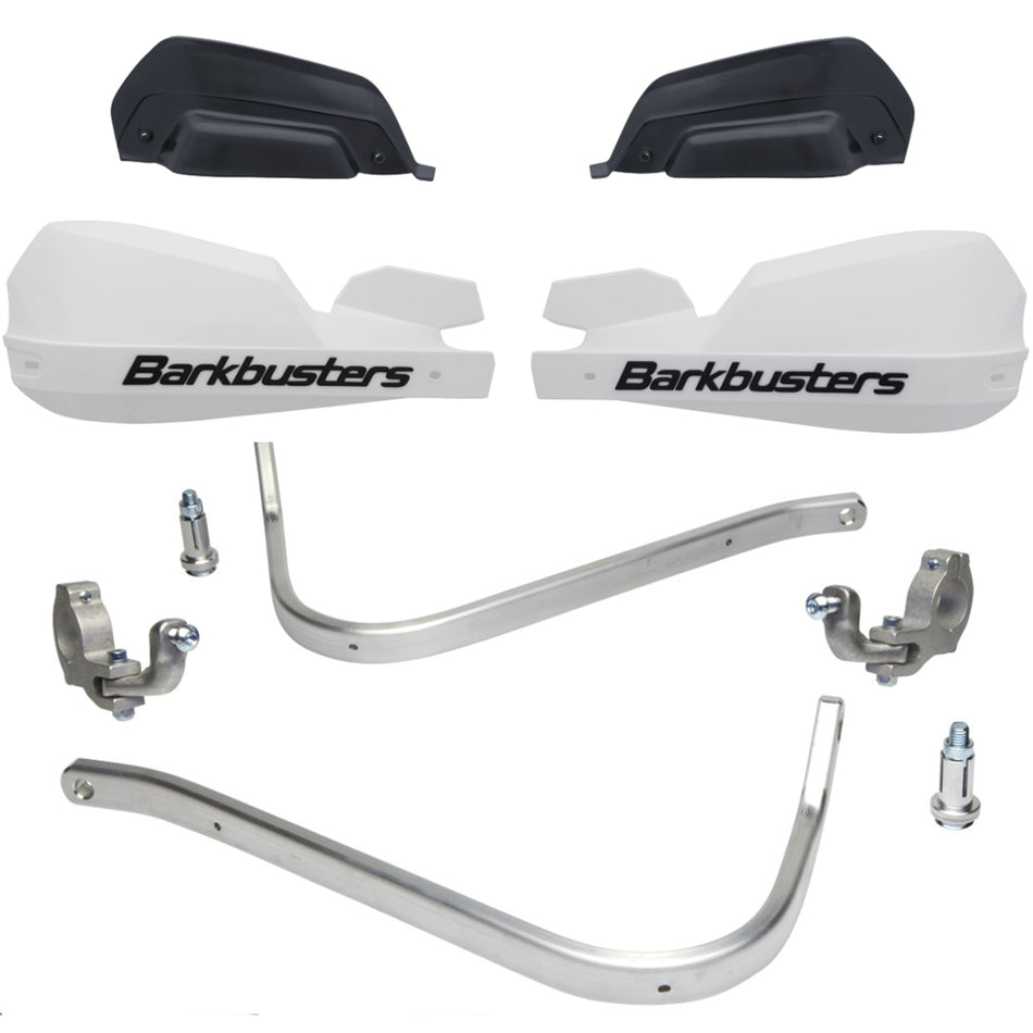 CUBRE PUÑOS ALUMINIO KTM 790/890/1090/1190  ADVENTURE - 1290 SUPER ADVENTURE 15-20 - BLANCO/NEGRO (INCLUYE PLASTICOS VPS) - BARKBUSTERS