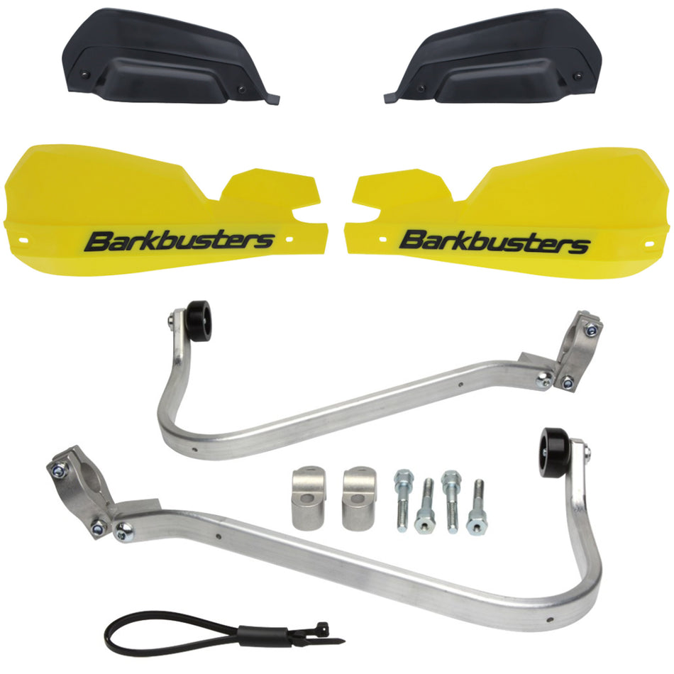 CUBRE PUÑOS ALUMINIO BMW F 650 GS DAKAR - G 650 GS 08-10 - AMARILLO/NEGRO (INCLUYE PLASTICOS VPS) - BARKBUSTERS