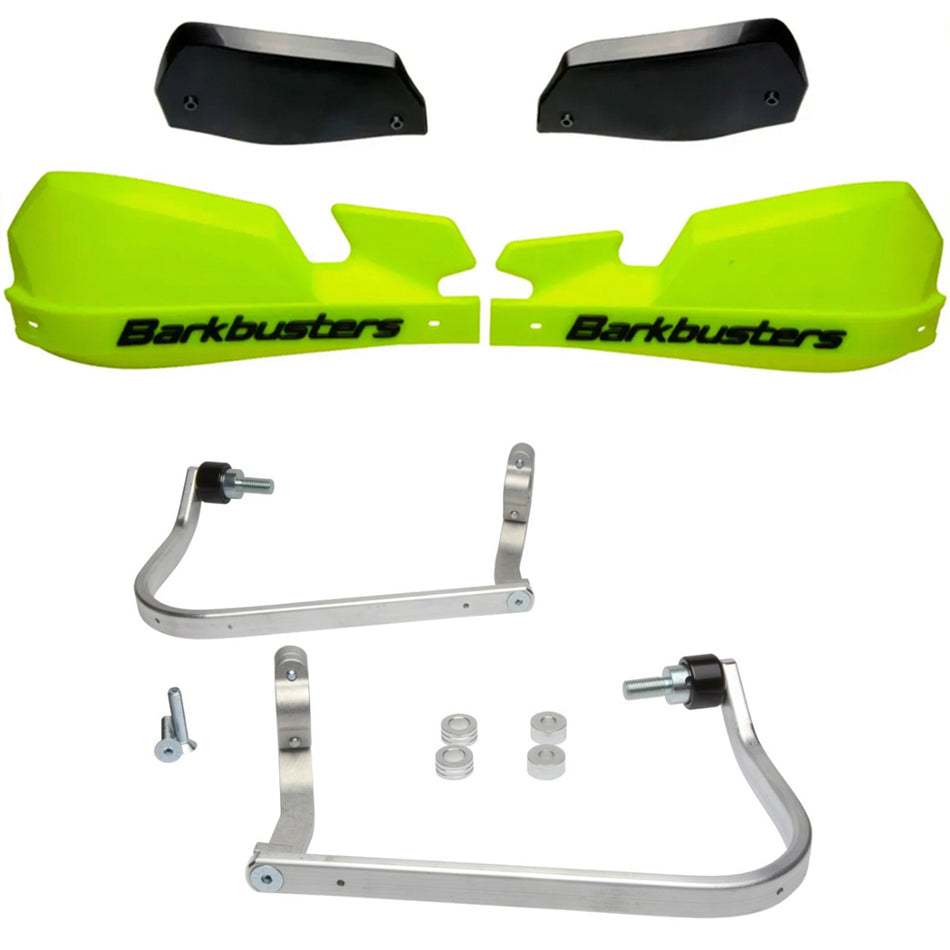 CUBRE PUÑOS ALUMINIO BMW F 650 GS 08-12 - F 650 GS TWIN - F 800 GS 08-12 - R 1200 GS ADVENTURE 06-12 - TRIUMPH TIGER 1050 - AMARILLO FLUO/NEGRO [INCLUYE PLASTICOS VPS] - BARKBUSTERS