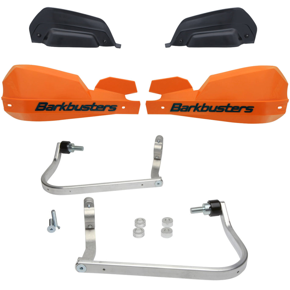 CUBRE PUÑOS ALUMINIO BMW F 650 GS 08-12 - F 650 GS TWIN - F 800 GS 08-12 - R 1200 GS ADVENTURE 06-12 - TRIUMPH TIGER 1050 - NARANJA/NEGRO [INCLUYE PLASTICOS VPS] - BARKBUSTERS