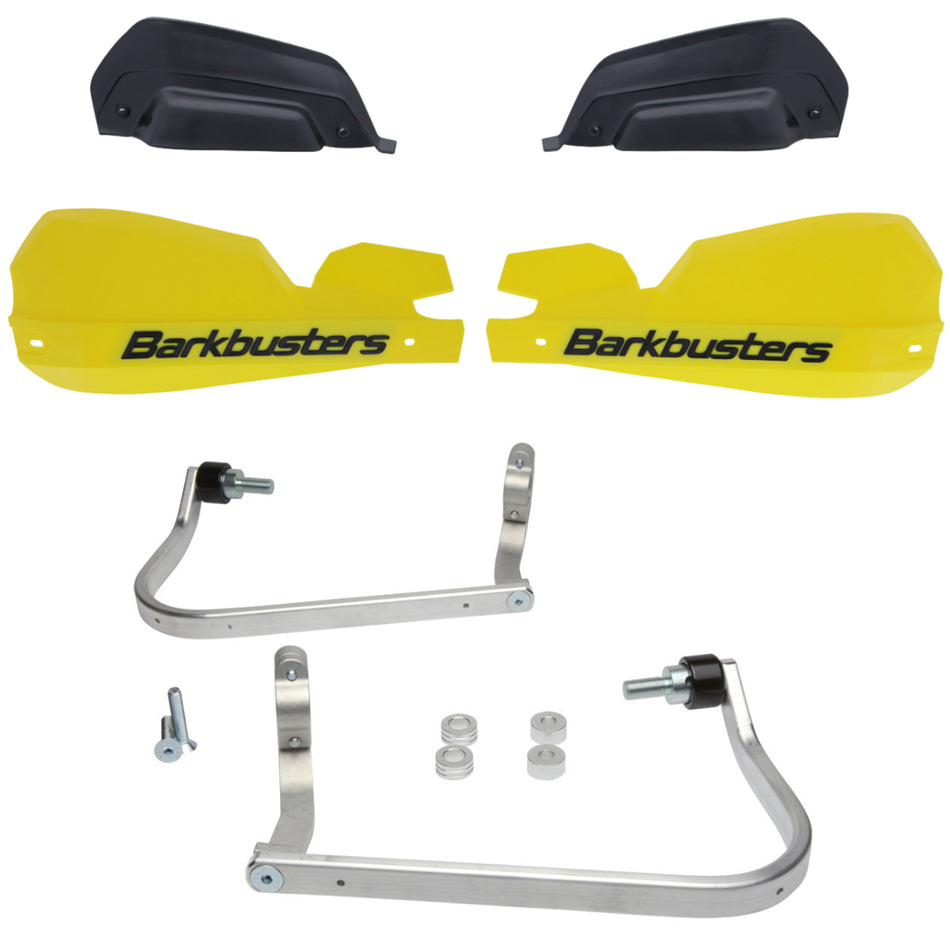 CUBRE PUÑOS ALUMINIO BMW F 650 GS 08-12 - F 650 GS TWIN - F 800 GS 08-12 - R 1200 GS ADVENTURE 06-12 - TRIUMPH TIGER 1050 - AMARILLO/NEGRO [INCLUYE PLASTICOS VPS] - BARKBUSTERS