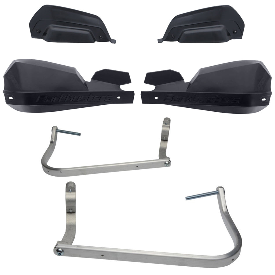 CUBRE PUÑOS ALUMINIO BMW F 700 GS 13-15 - F 800 GS 13-15 - F 800 GS ADVENTURE 14-15 - YAMAHA XT 1200Z SUPER TENERE 10-13 - NEGRO/NEGRO (INCLUYE PLASTICOS VPS) - BARKBUSTERS
