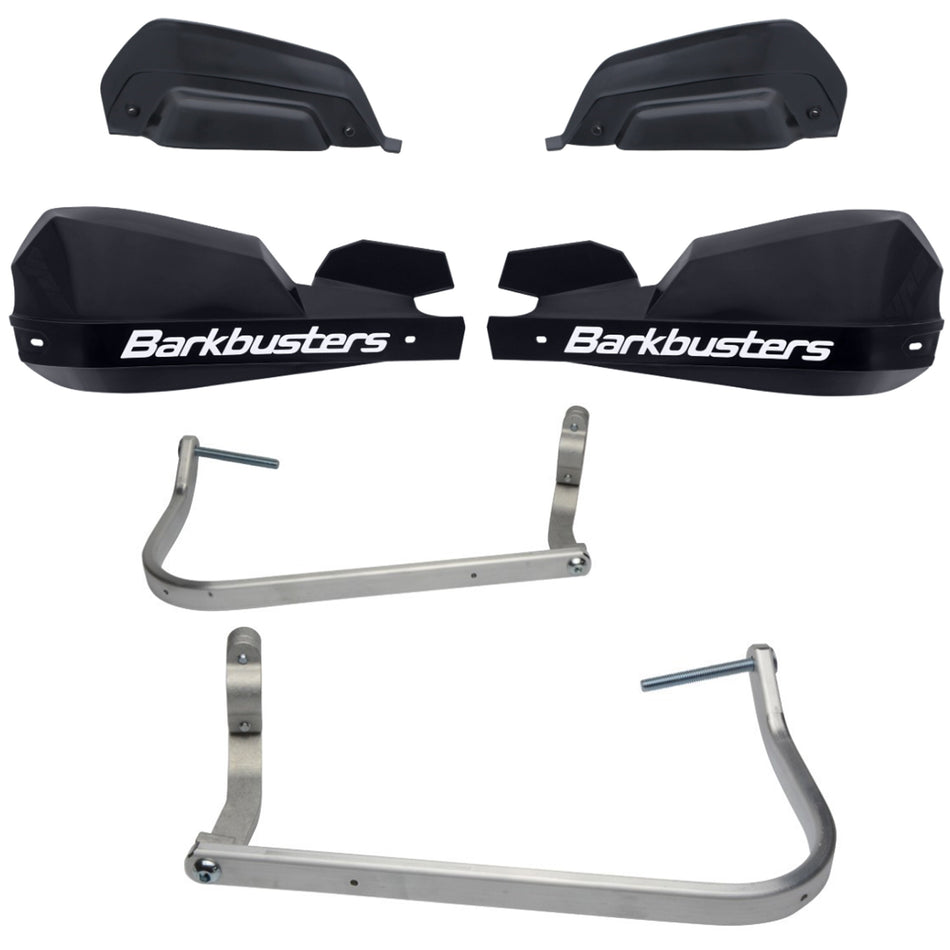 CUBRE PUÑOS ALUMINIO BMW F 700 GS 13-15 - F 800 GS 13-15 - F 800 GS ADVENTURE 14-15 - YAMAHA XT 1200Z SUPER TENERE 10-13 - NEGRO/BLANCO (INCLUYE PLASTICOS VPS) - BARKBUSTERS