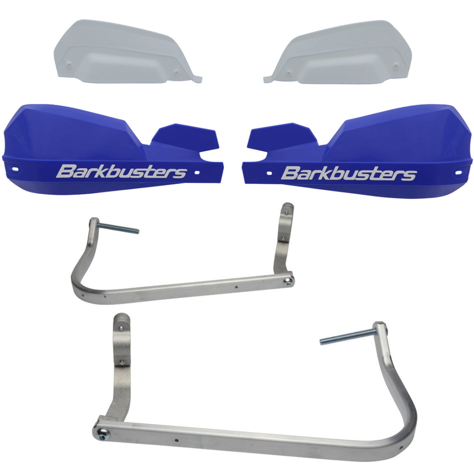 CUBRE PUÑOS ALUMINIO BMW F 700 GS 13-15 - F 800 GS 13-15 - F 800 GS ADVENTURE 14-15 - YAMAHA XT 1200Z SUPER TENERE 10-13 - AZUL/BLANCO (INCLUYE PLASTICOS VPS) - BARKBUSTERS
