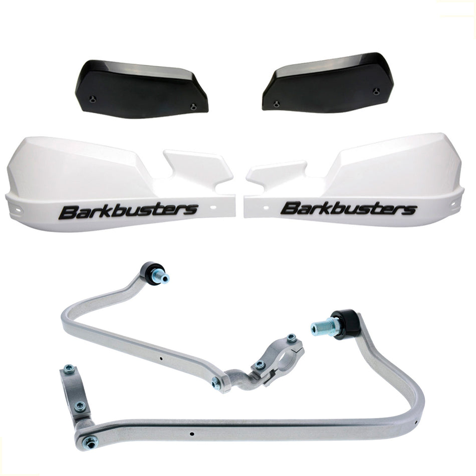 CUBRE PUÑOS ALUMINIO YAMAHA TENERE 700 19-24 - BLANCO/NEGRO  [INCLUYE PLASTICOS VPS] - BARKBUSTERS