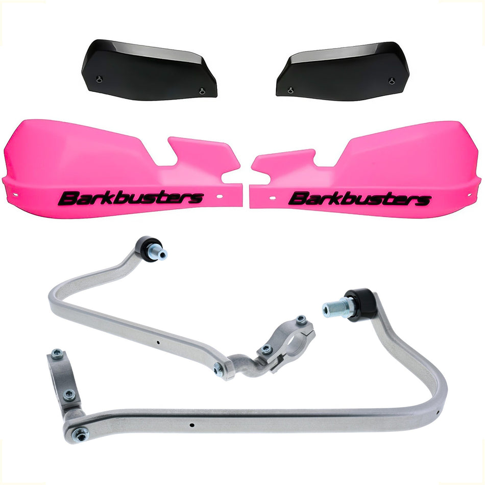 CUBRE PUÑOS ALUMINIO YAMAHA TENERE 700 19-24 - ROSADO/NEGRO [INCLUYE PLASTICOS VPS] - BARKBUSTERS