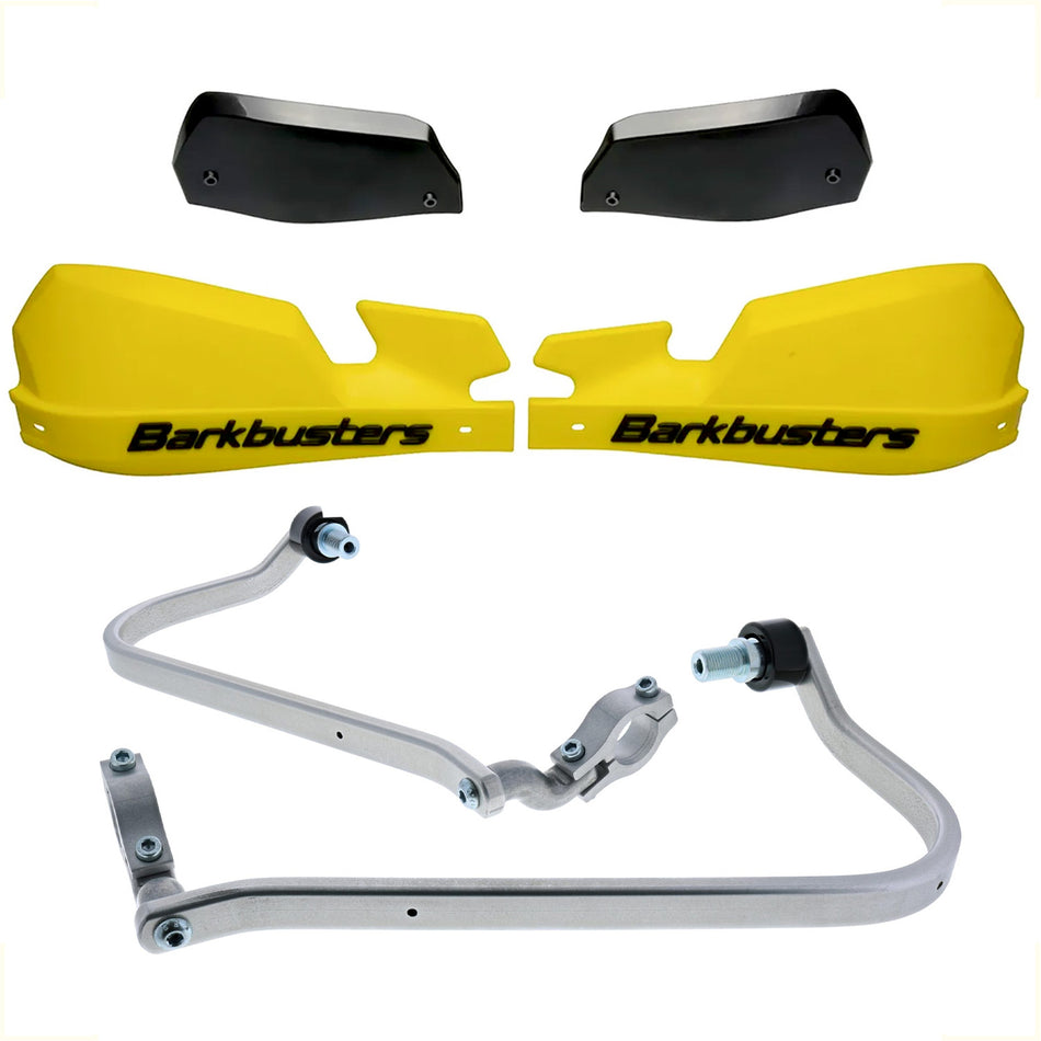 CUBRE PUÑOS ALUMINIO YAMAHA TENERE 700 19-24 - AMARILLO/NEGRO [INCLUYE PLASTICOS VPS] - BARKBUSTERS