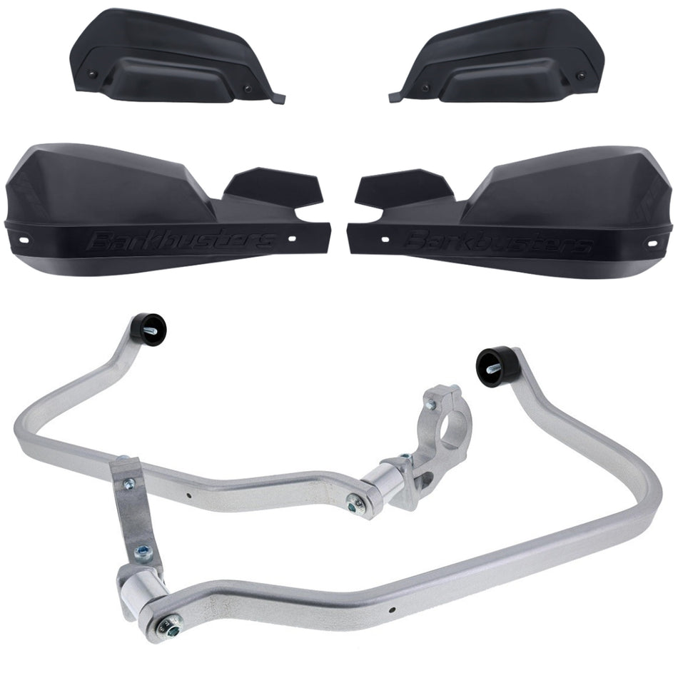 CUBRE PUÑOS ALUMINIO TRIUMPH SCRAMBLER 1200 - NEGRO/NEGRO [INCLUYE PLASTICOS VPS] - BARKBUSTERS