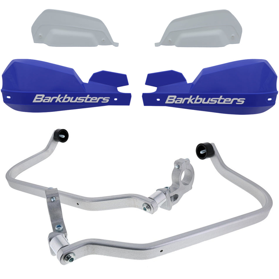 CUBRE PUÑOS ALUMINIO TRIUMPH SCRAMBLER 1200 - AZUL/BLANCO [INCLUYE PLASTICOS VPS] - BARKBUSTERS