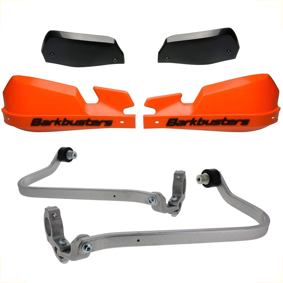CUBRE PUÑOS ALUMINIO HONDA CRF 1100 L AFRICA TWIN 1100 20-26 - NARANJA/NEGRO (INCLUYE PLASTICOS VPS) - BARKBUSTERS
