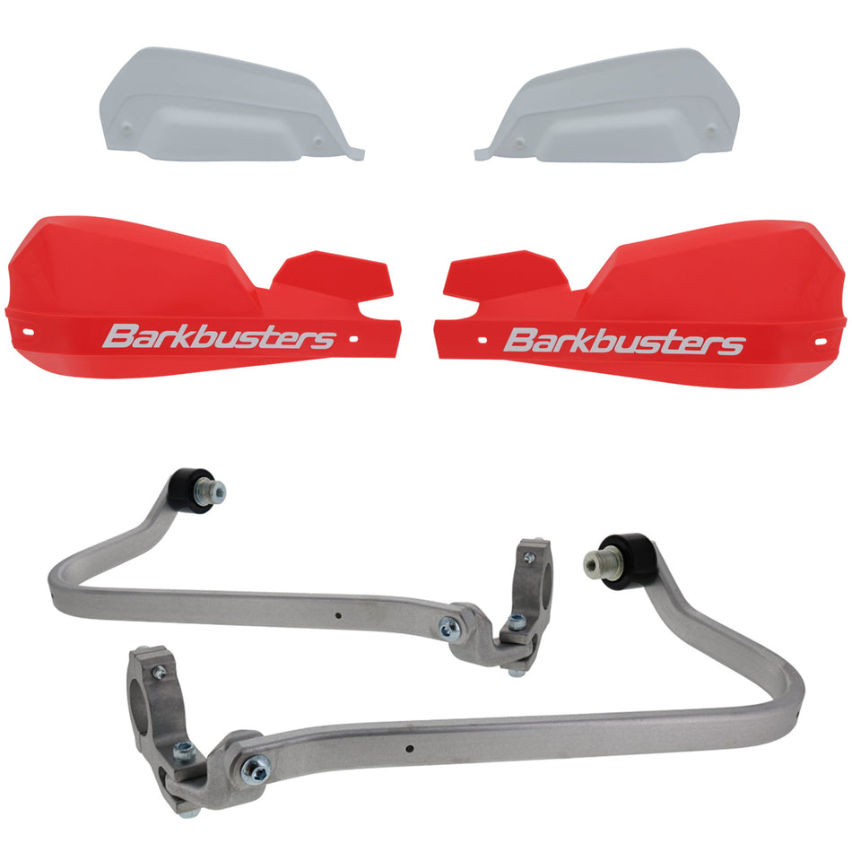 CUBRE PUÑOS ALUMINIO HONDA CRF 1100 L AFRICA TWIN 1100 20-26 - ROJO/BLANCO (INCLUYE PLASTICOS VPS) - BARKBUSTERS