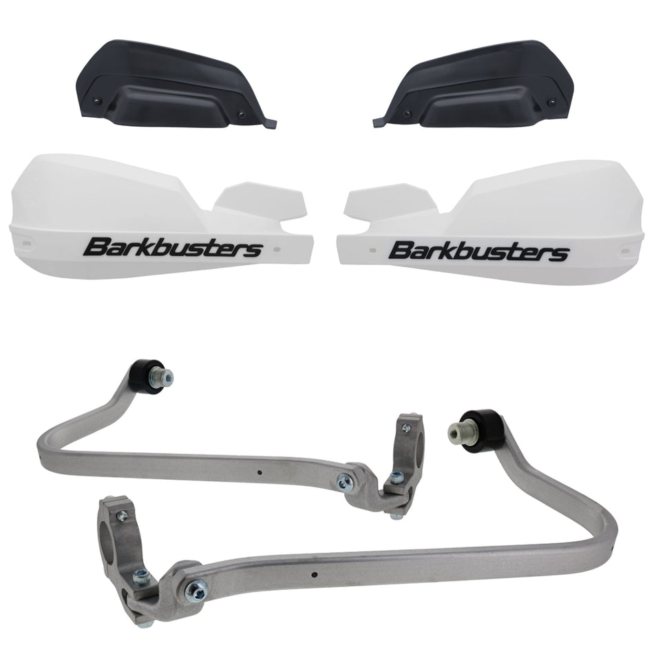 CUBRE PUÑOS ALUMINIO HONDA CRF 1100 L AFRICA TWIN 1100 20-26 - BLANCO/NEGRO (INCLUYE PLASTICOS VPS) - BARKBUSTERS