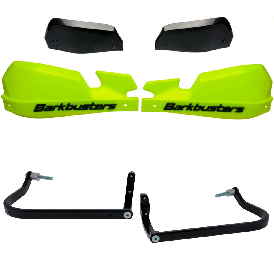 CUBRE PUÑOS ALUMINIO BMW F 750 GS - F 850 GS - F 850 GSA - R 1250 GS - R 1250 GSA - AMARILLO FLUO/NEGRO (INCLUYE PLASTICOS VPS) - BARKBUSTERS
