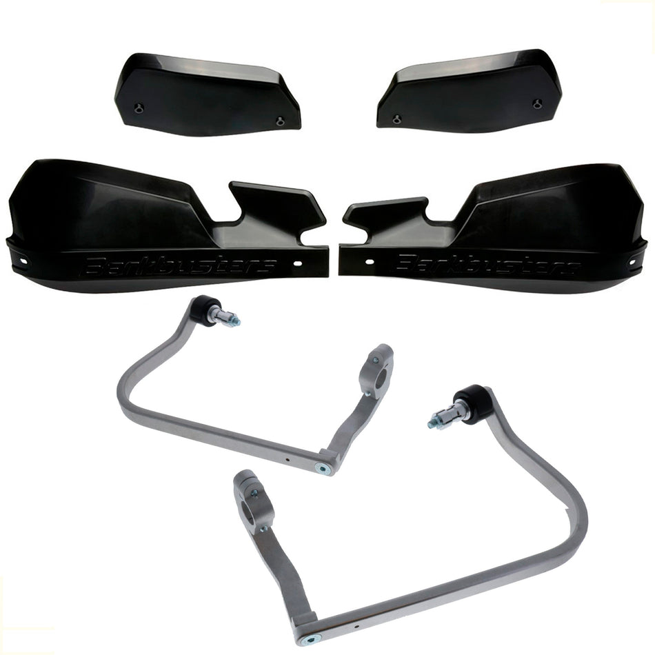 CUBRE PUÑOS ALUMINIO SUZUKI DL V-STROM 250 17-26 - DL V-STROM 1050 20-26 - NEGRO/NEGRO (INCLUYE PLASTICOS VPS) - BARKBUSTERS