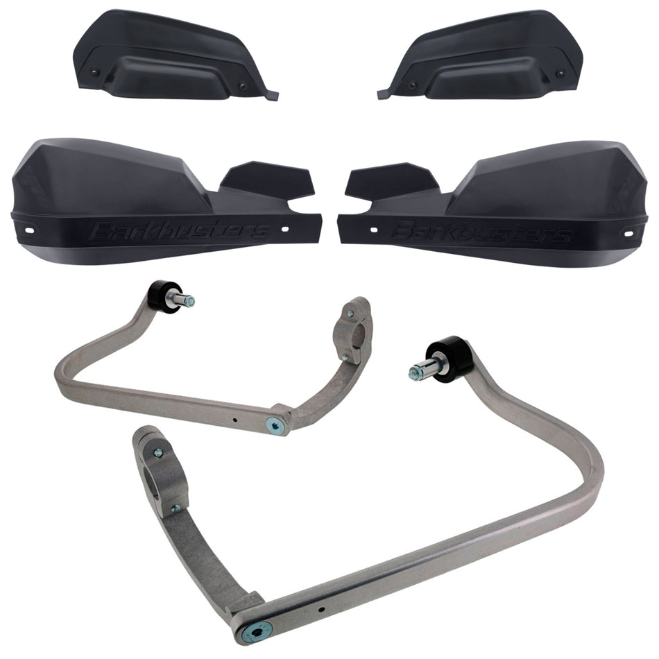 CUBRE PUÑOS ALUMINIO CF MOTO 450 MT - 800 MT - DUCATI MULTISTRADA V4 - V4 S - NEGRO/NEGRO (INCLUYE PLASTICOS VPS) - BARKBUSTERS