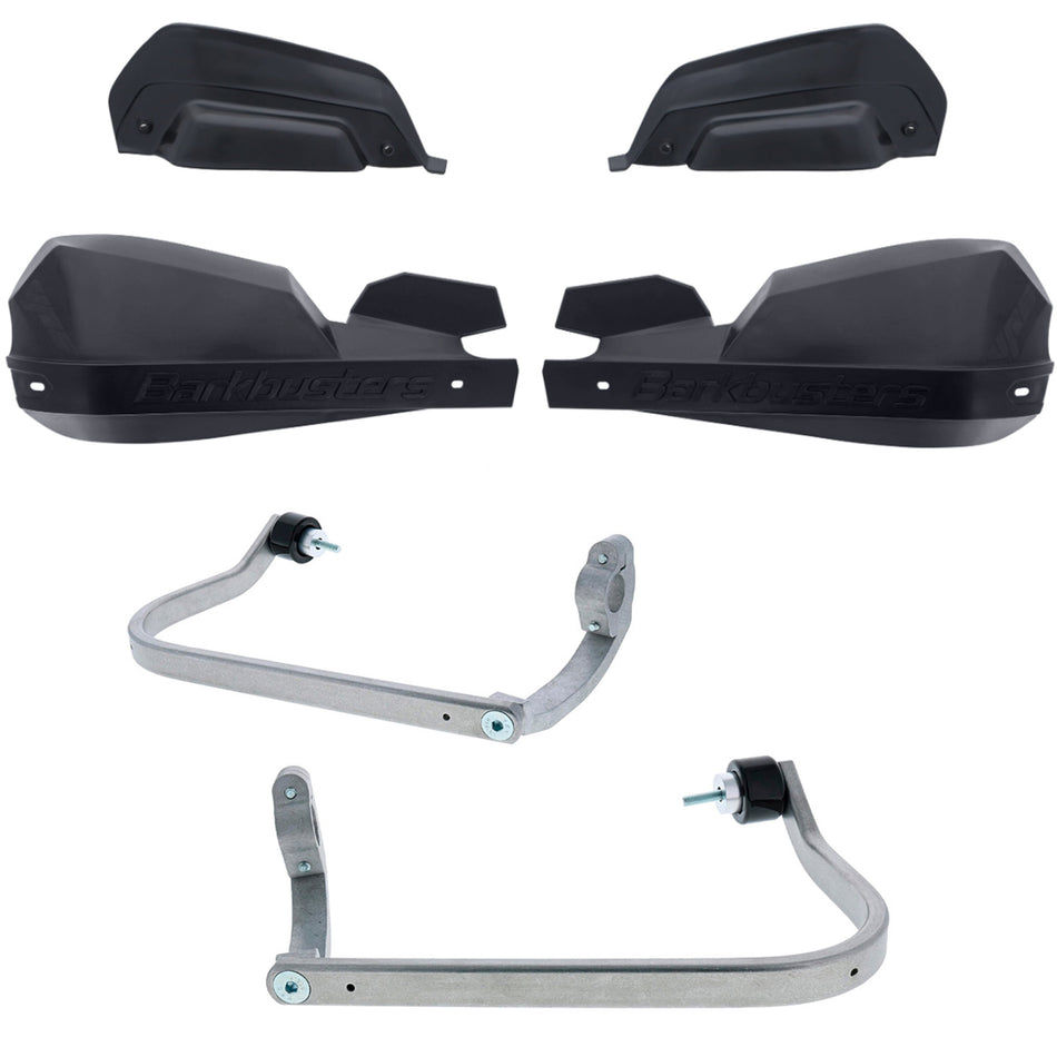 CUBRE PUÑOS ALUMINIO HONDA XL TRANSALP 750 23-26 - NEGRO/NEGRO (INCLUYE PLASTICOS VPS) - BARKBUSTERS