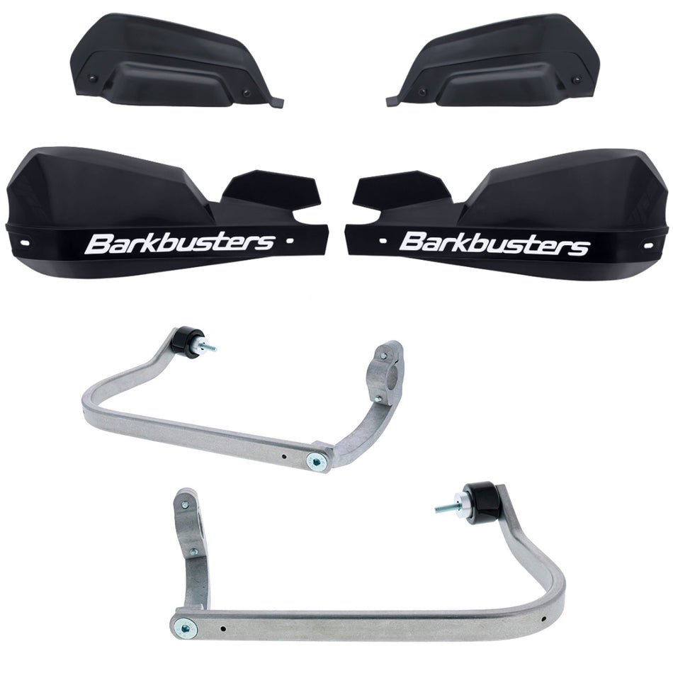 CUBRE PUÑOS ALUMINIO HONDA XL TRANSALP 750 23-26 - NEGRO/BLANCO (INCLUYE PLASTICOS VPS) - BARKBUSTERS