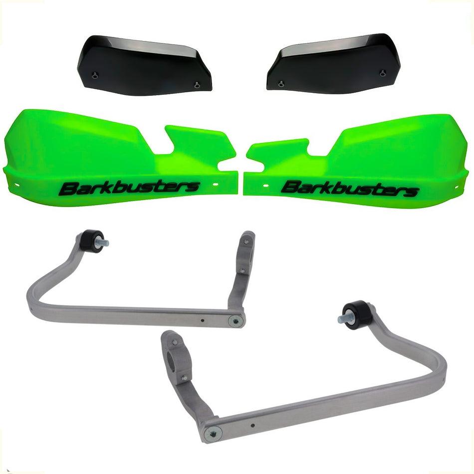 CUBRE PUÑOS ALUMINIO SUZUKI V-STROM 1050 DE 23-26 - V-STROM 800 24-26 - VERDE/NEGRO [INCLUYE PLASTICOS VPS] - BARKBUSTERS