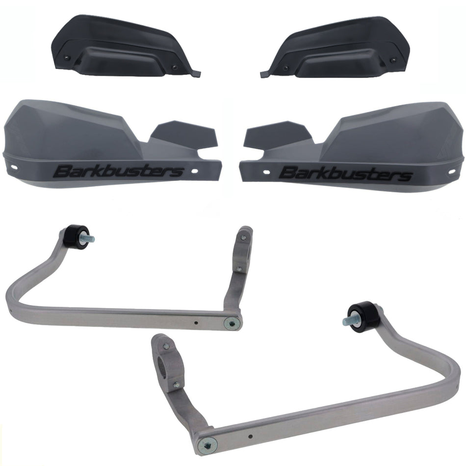 CUBRE PUÑOS ALUMINIO SUZUKI V-STROM 1050 DE 23-26 - V-STROM 800 24-26 - GRIS/NEGRO [INCLUYE PLASTICOS VPS] - BARKBUSTERS