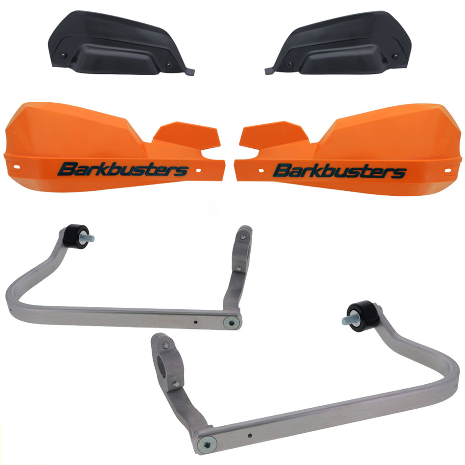 CUBRE PUÑOS ALUMINIO SUZUKI V-STROM 1050 DE 23-26 - V-STROM 800 24-26 - NARANJA/NEGRO [INCLUYE PLASTICOS VPS] - BARKBUSTERS