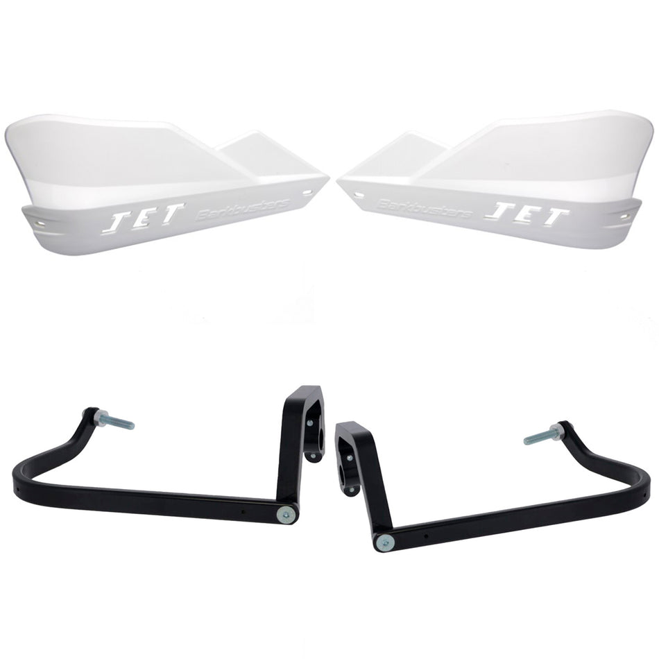 CUBRE PUÑOS ALUMINIO BMW R 1300 GS - 1300 GS ADVENTURE - BLANCO (INCLUYE PLASTICOS JET) - BARKBUSTERS