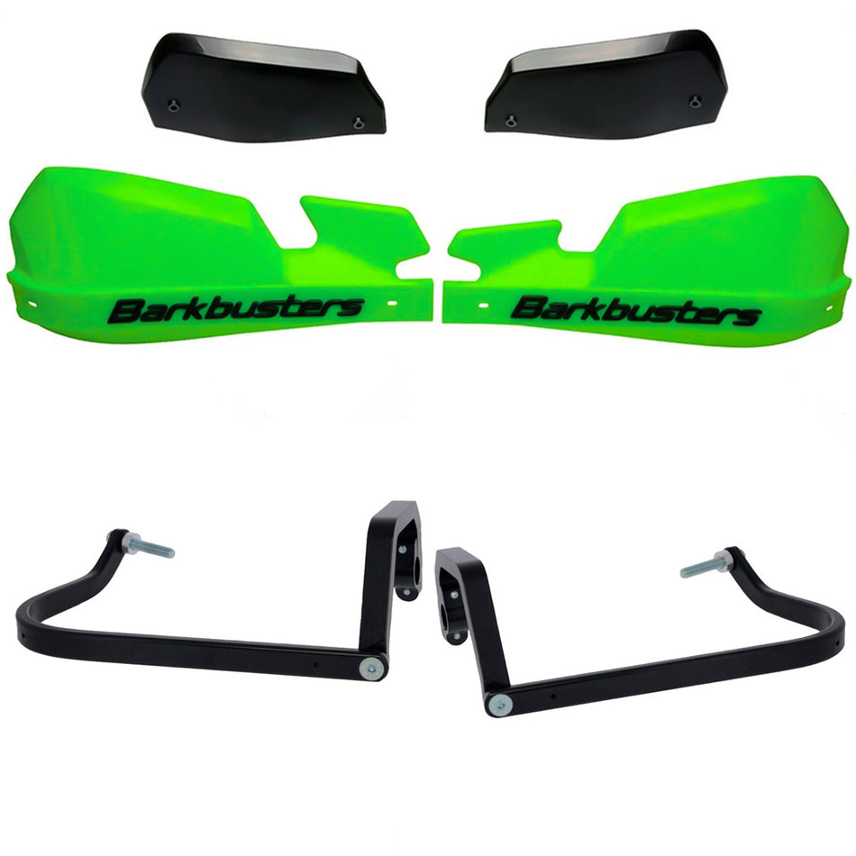 CUBRE PUÑOS ALUMINIO BMW R 1300 GS - 1300 GS ADVENTURE - VERDE/NEGRO (INCLUYE PLASTICOS VPS) - BARKBUSTERS
