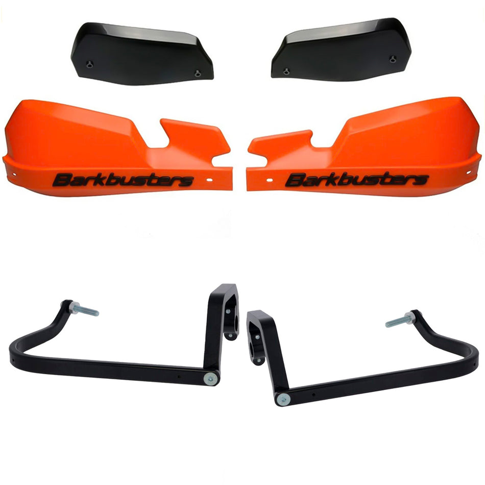 CUBRE PUÑOS ALUMINIO BMW R 1300 GS - 1300 GS ADVENTURE - NARANJA/NEGRO (INCLUYE PLASTICOS VPS) - BARKBUSTERS