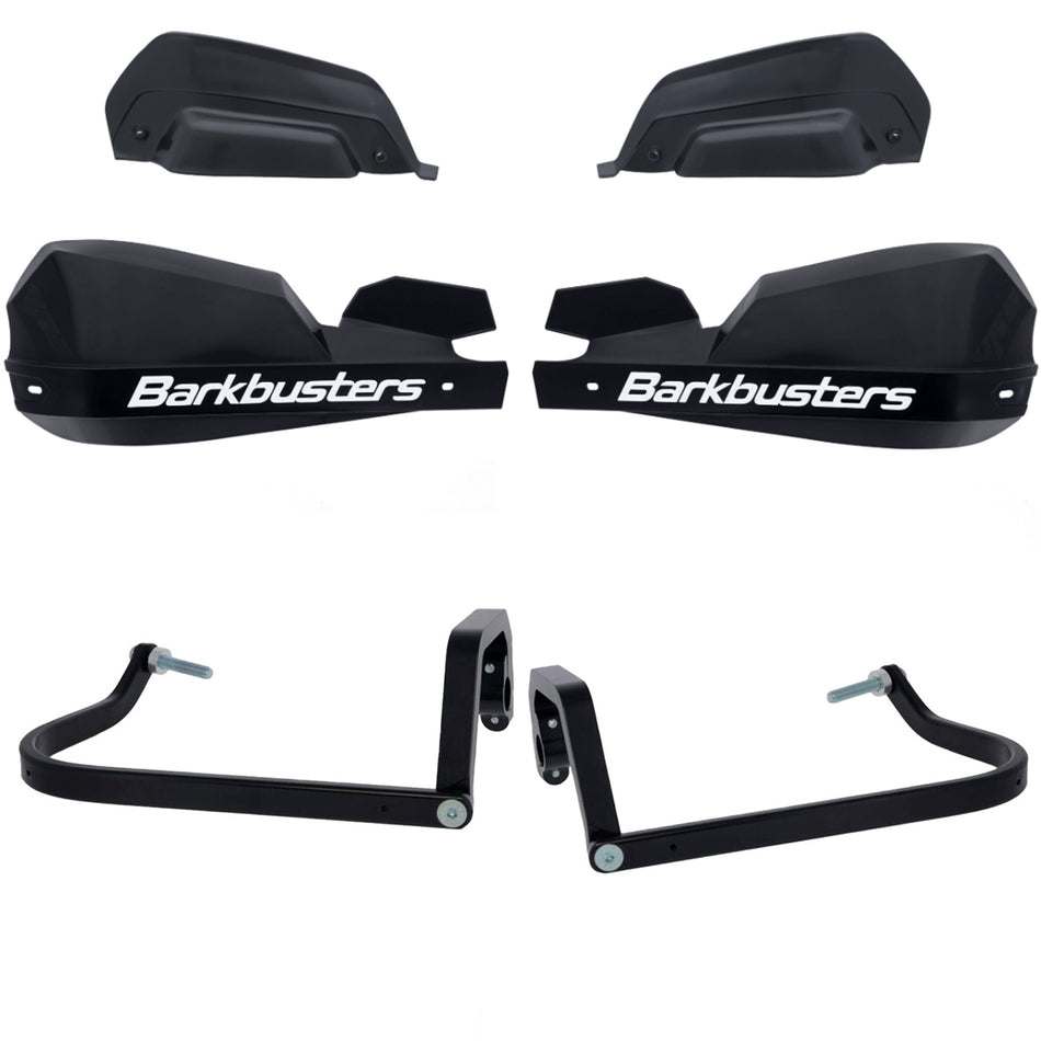 CUBRE PUÑOS ALUMINIO BMW R 1300 GS - 1300 GS ADVENTURE - NEGRO/BLANCO (INCLUYE PLASTICOS VPS) - BARKBUSTERS