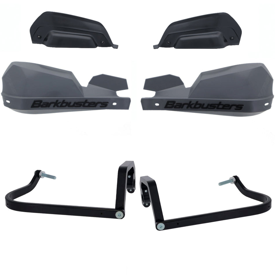 CUBRE PUÑOS ALUMINIO BMW R 1300 GS - 1300 GS ADVENTURE - GRIS/NEGRO (INCLUYE PLASTICOS VPS) - BARKBUSTERS