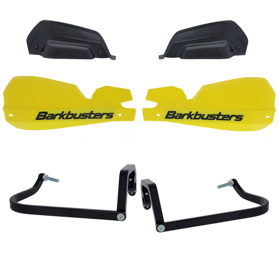 CUBRE PUÑOS ALUMINIO BMW R 1300 GS - 1300 GS ADVENTURE - AMARILLO/NEGRO (INCLUYE PLASTICOS VPS) - BARKBUSTERS
