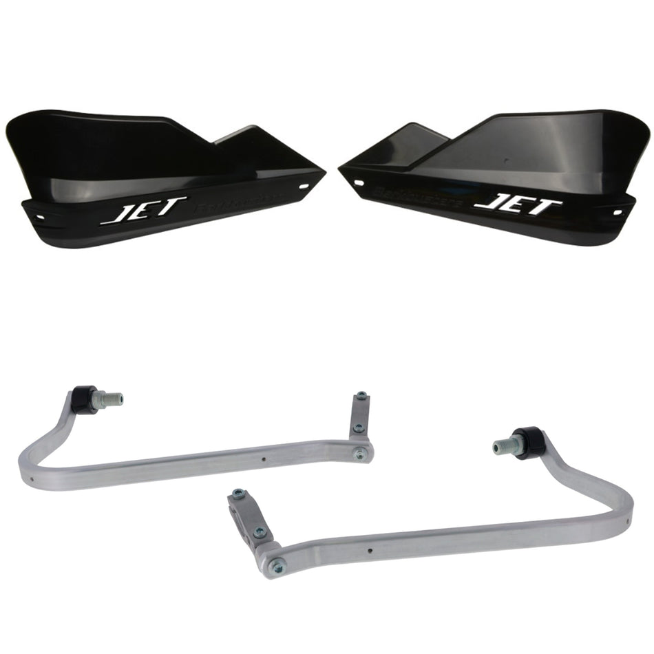 CUBRE PUÑOS ALUMINIO YAMAHA XTZ TENERE 700 25-27 - NEGRO (INCLUYE PLASTICOS JET) - BARKBUSTERS