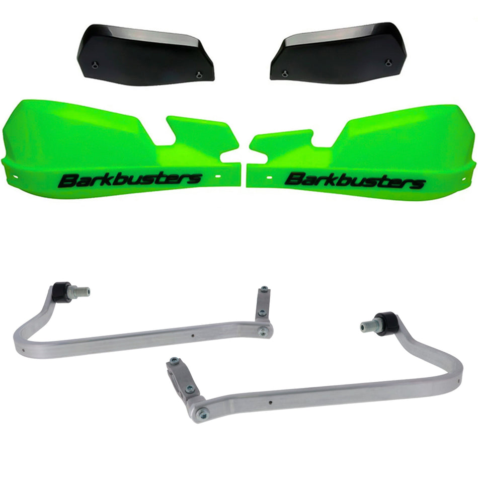 CUBRE PUÑOS ALUMINIO YAMAHA XTZ TENERE 700 25-27 - VERDE/NEGRO (INCLUYE PLASTICOS VPS) - BARKBUSTERS